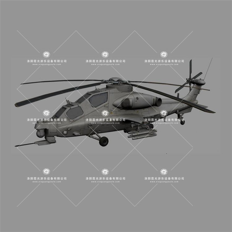 桥头镇武装直升机3D模型